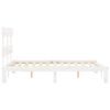vidaXL Cadre de lit sans matelas blanc 120x200 cm bois de pin massif