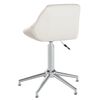 vidaXL Chaises pivotantes &agrave; manger lot de 6 blanc similicuir