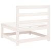 vidaXL Canapés de jardin sans accoudoirs 3 pcs blanc bois pin massif