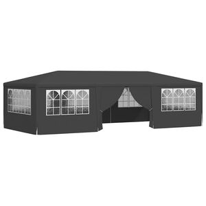 vidaXL Tente de r&eacute;ception et parois lat&eacute;rales 4x9 m Anthracite 90 g/m&sup2;