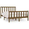 vidaXL Cadre de lit Marron miel Bois massif 160x200 cm