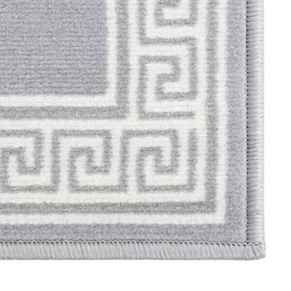 vidaXL Tapis BCF Gris avec motif 100x400 cm