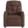 vidaXL Fauteuil inclinable de massage électrique marron similicuir