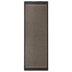 vidaXL Tapis &agrave; tissage plat d'ext&eacute;rieur 80x250 cm Marron fonc&eacute;