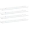 vidaXL &Eacute;tag&egrave;res murales 4 pcs Blanc 60x9x3 cm