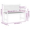 vidaXL Banc de jardin 110 cm Bois d'acacia solide