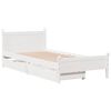 vidaXL Cadre de lit sans matelas blanc 90x200 cm bois de pin massif
