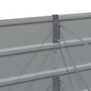 vidaXL Jardini&egrave;re Gris clair 400 x 80 x 45 cm Acier