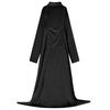 vidaXL Sweat &agrave; capuche couverture Noir F Flanelle