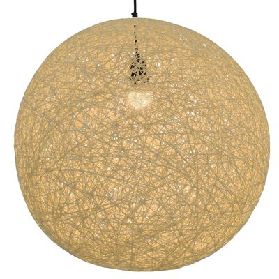 vidaXL Lampe suspendue Crème Sphère 55 cm E27