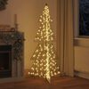 vidaXL Sapin de No&euml;l avec 240 LED Blanc chaud 180 cm PET
