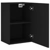 vidaXL Meubles TV muraux 2 pcs noir 40,5x30x60 cm bois d'ing&eacute;nierie