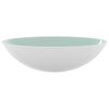 vidaXL Lavabo Verre 50x37x14 cm Blanc