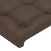 vidaXL T&ecirc;te de lit avec oreilles Marron 93x23x78/88 cm Similicuir