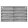 vidaXL Armoire à vitrine sonoma gris 100x15x58 cm bois d'ingénierie