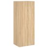 vidaXL Unit&eacute;s murales TV 4 pcs ch&ecirc;ne sonoma bois d'ing&eacute;nierie