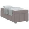 vidaXL Cadre de lit Taupe 90 x 200 cm tissu