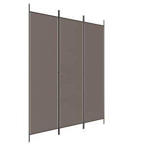 vidaXL Cloison de s&eacute;paration 3 panneaux Anthracite 150x200 cm Tissu