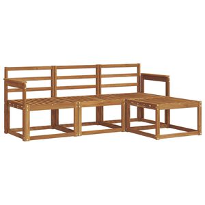 vidaXL Ensemble de canap&eacute;s d'ext&eacute;rieur 4 pcs Naturel