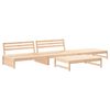 vidaXL Salon de jardin 4 pcs avec coussins bois massif
