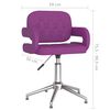 vidaXL Chaises pivotantes &agrave; manger lot de 2 violet similicuir