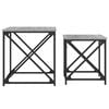 vidaXL Tables basses gigognes 2 pcs sonoma gris bois d'ingénierie