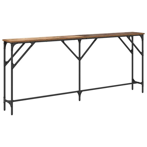 vidaXL Table console Bois Ancien 180 x 23 x 75 cm