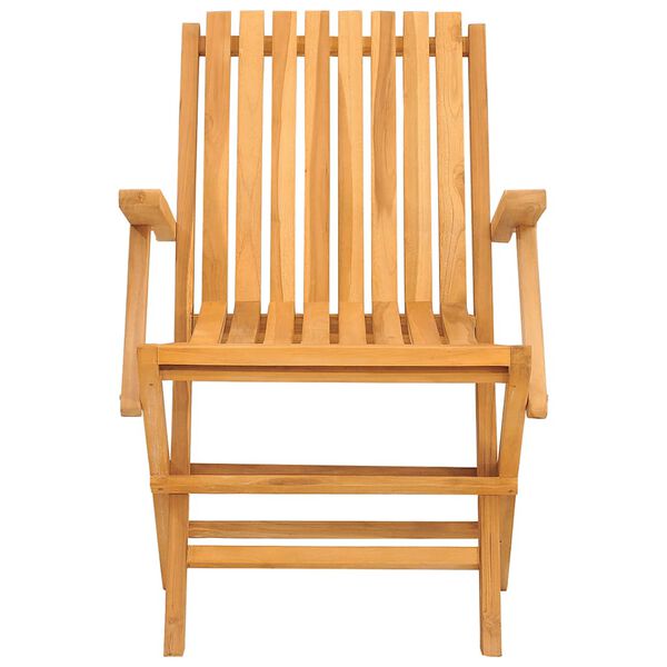 vidaXL Chaises de jardin pliantes lot de 8 61x67x90cm bois massif teck