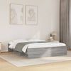 vidaXL Cadre de lit sans matelas sonoma gris 150x200 cm
