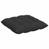 vidaXL Coussins de siège 4 pcs Noir 40 x 40 x 6 cm Microfibre