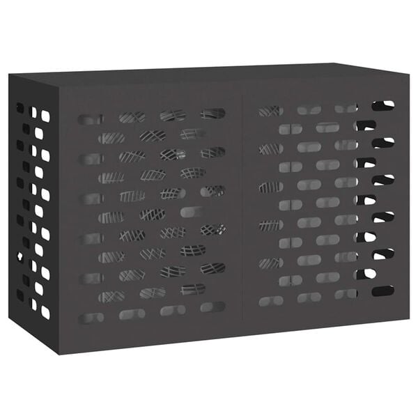 vidaXL Housse de climatiseur Noir 90 x 40 x 60 cm Acier