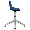 vidaXL Chaises pivotantes &agrave; manger lot de 4 bleu tissu