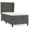 vidaXL Sommier &agrave; lattes de lit avec matelas Gris fonc&eacute; 100x200 cm