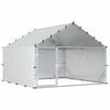 vidaXL Poulailler avec toit Argent&eacute; 200 x 200 x 150 cm Acier galvanis&eacute;