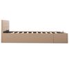 vidaXL Cadre de lit avec rangement hydraulique Similicuir 180x200 cm