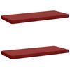 vidaXL Coussins de banc 2 pi&egrave;ces VUGHT 2 pc 100 % polyester Bordeaux