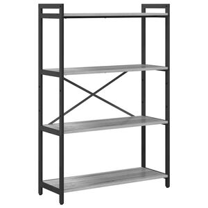 vidaXL &Eacute;tag&egrave;re 80 x 30 x 120 cm Bois d'ing&eacute;nierie Sonoma gris