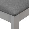 vidaXL Mobilier de salle &agrave; manger 5 pcs MDF Gris