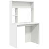vidaXL Bureau Blanc 91 x 50 x 149 cm Bois d'ing&eacute;nierie