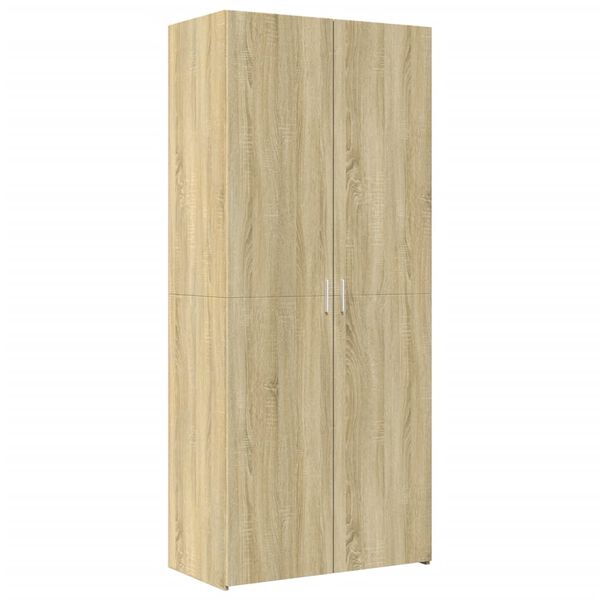 vidaXL Buffet haut chêne sonoma 80x42,5x185 cm bois d'ingénierie