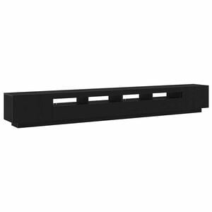 vidaXL Ensemble meuble TV 3 pc Noir Bois d'ing&eacute;nierie