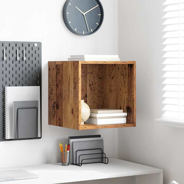 vidaXL Meuble mural Bois ancien 37 x 37 x 37 cm Bois d'ingénierie