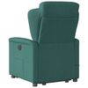 vidaXL Fauteuil inclinable de massage électrique Vert foncé Tissu