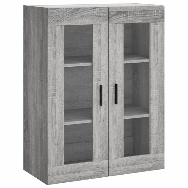 vidaXL Armoire murale sonoma gris 69,5x34x90 cm