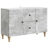 vidaXL Meuble TV Gris b&eacute;ton 89 x 34,5 x 60 cm Bois d'ing&eacute;nierie
