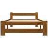 vidaXL Cadre de lit sans matelas Marron miel Bois pin massif 90x200 cm