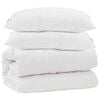 vidaXL Couette avec oreiller 3 pc Blanc Microfibre