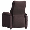 vidaXL Fauteuil de massage Marron foncé Tissu