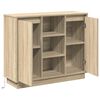 vidaXL Buffet LED Chêne Sonoma 90 x 32 x 75 cm Bois d'ingénierie