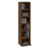 vidaXL Armoire &agrave; CD Ch&ecirc;ne marron 21x20x88 cm Bois d'ing&eacute;nierie